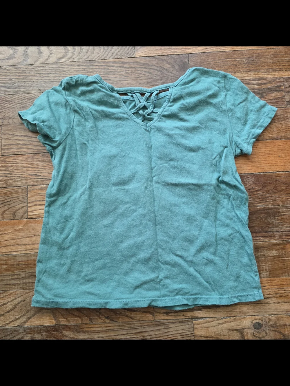Old Navy Teal Graphic 'Wild At Heart' Short Sleeve Tee
